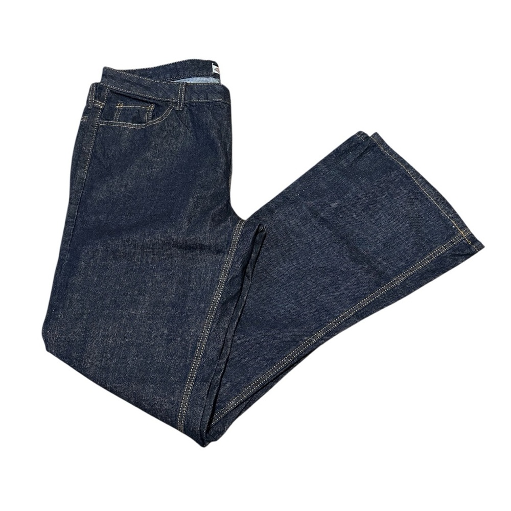 Dickies Dark Blue Perfect Shape Bootcut Flare Denim Jeans NWT Size 14T - Picture 3 of 6